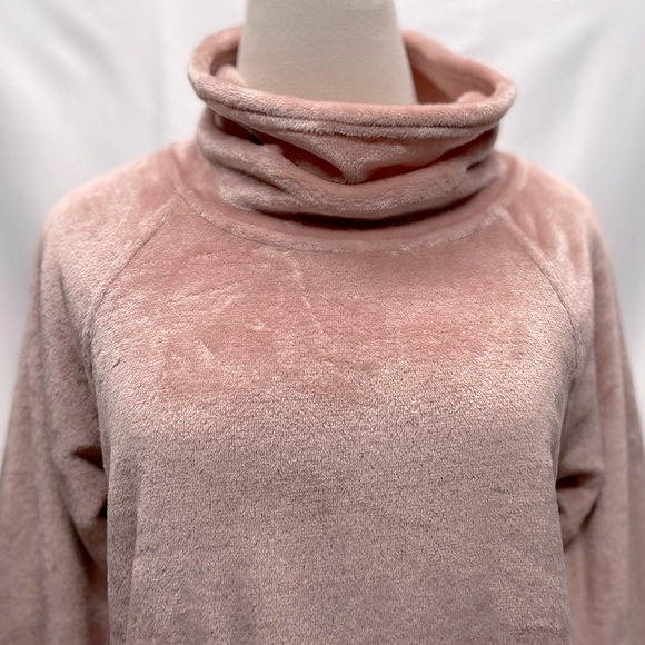 C9 Champion Luxe Fleece Mock Turtleneck Pullover Dusty Rose Pink Sz Small - Picture 2 of 6